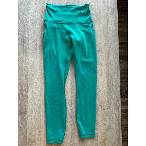 Lululemon Wunder Train High-Rise Tight with Pockets 25" Kelly Green Size 4 - Picture 3 of 6